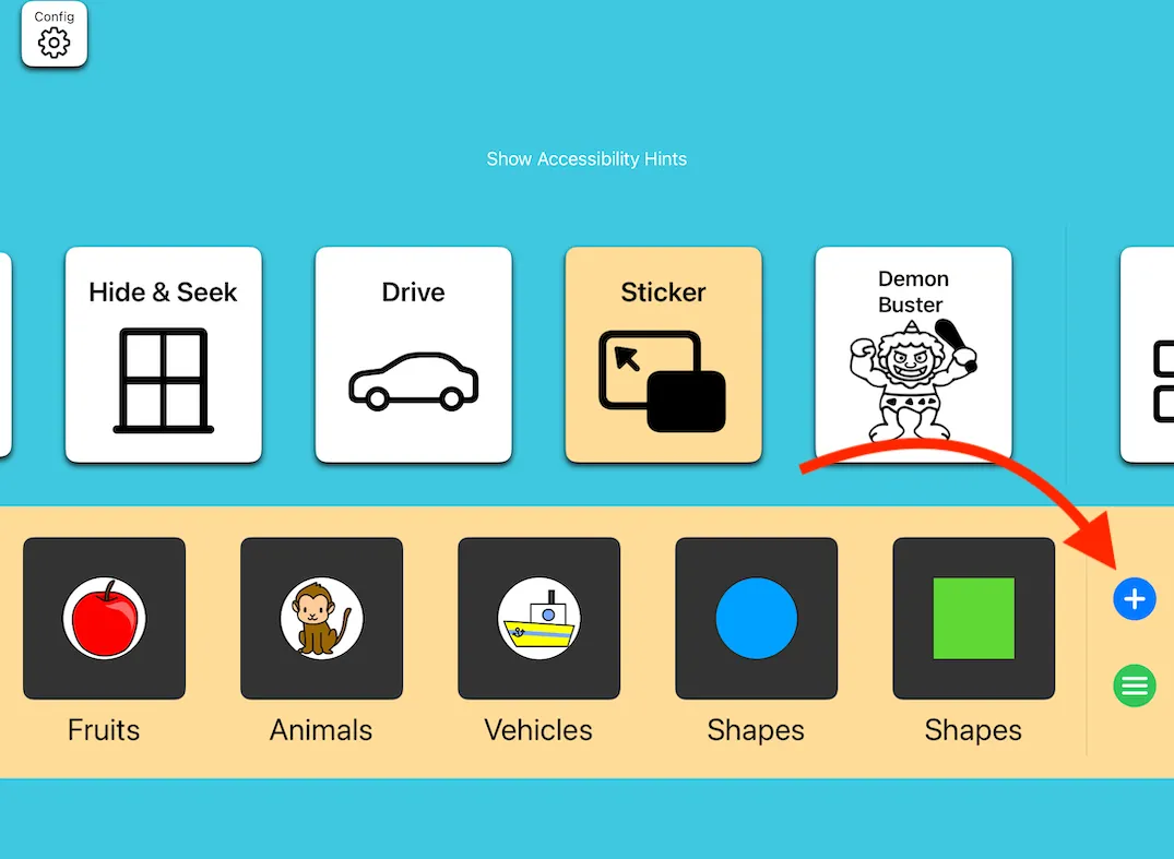 Button to add a stage