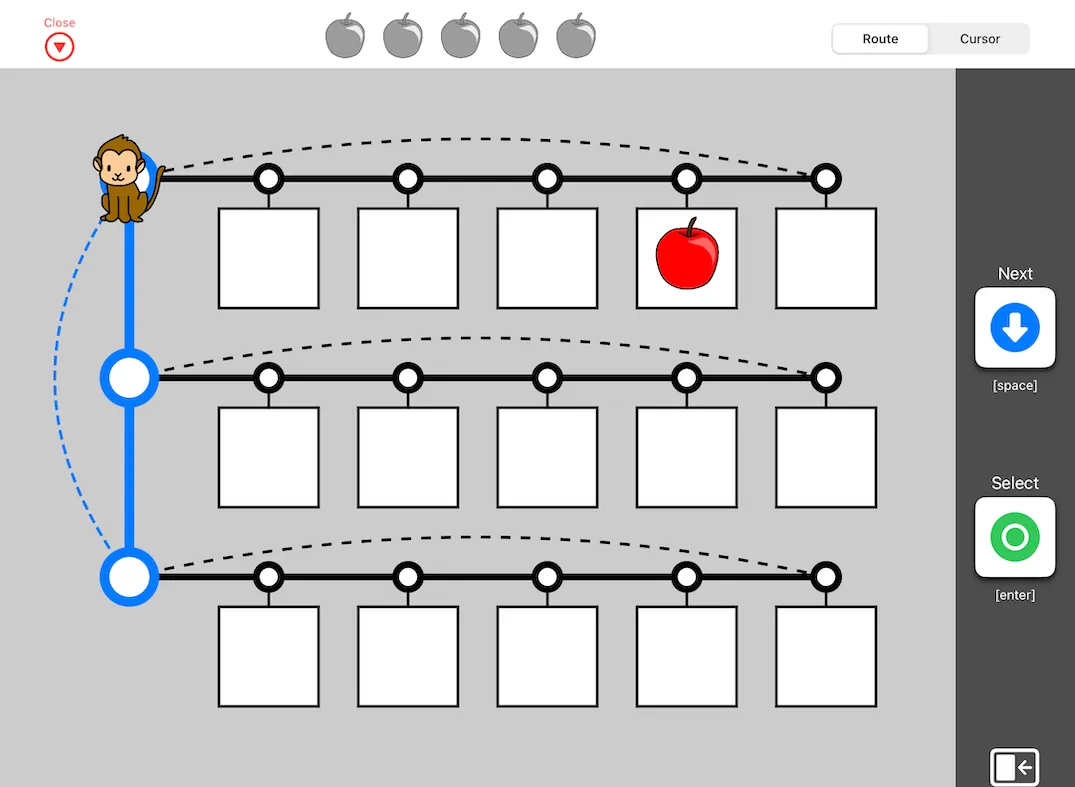 Route display mode